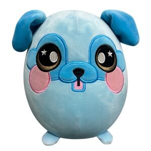 Squeezamals Blue Dog Plush